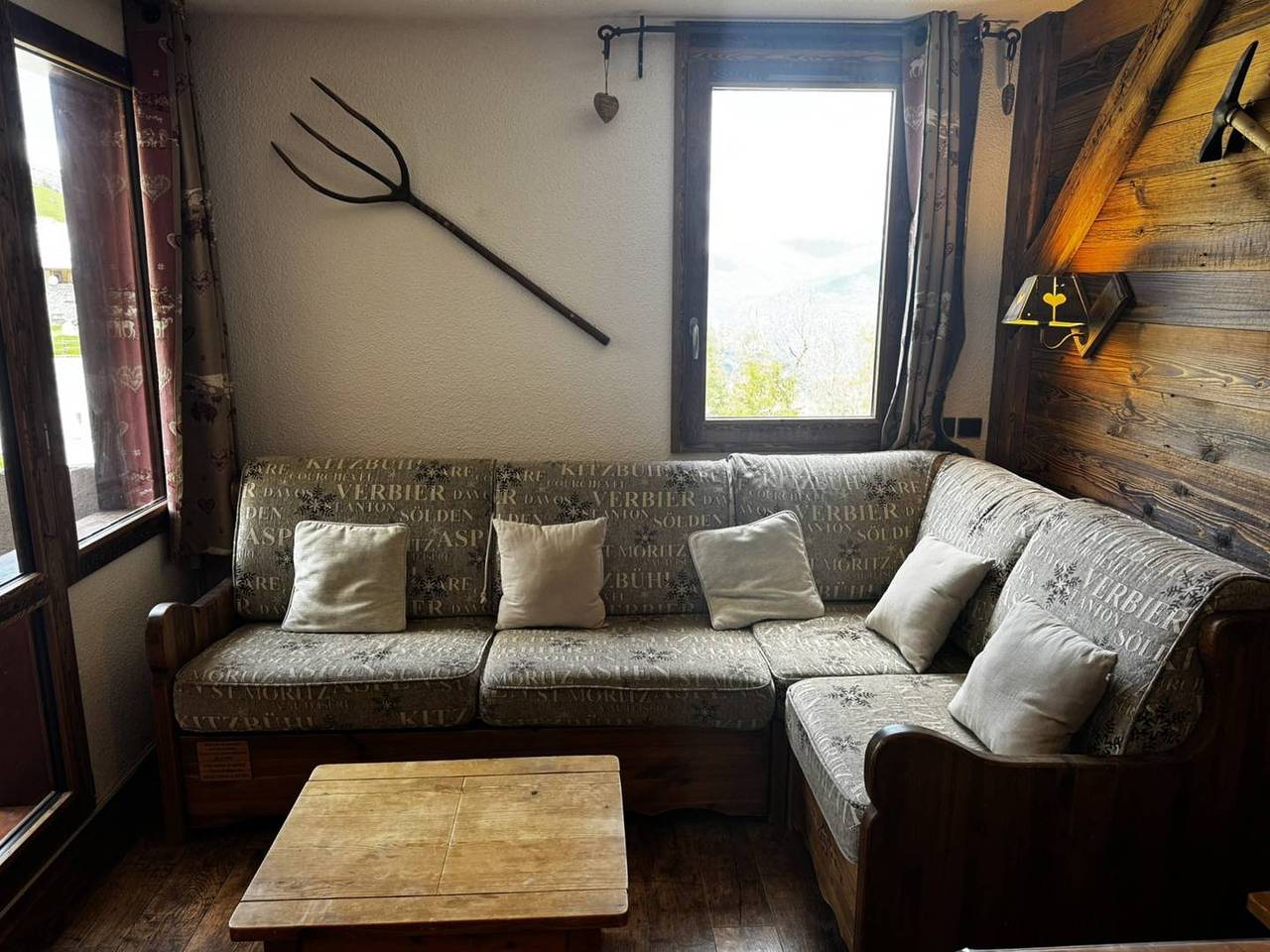 Hel ferielejlighed, Clairière 33 - Quiet and cosy studio with a movable partition in Valmorel, Les Avanchers-Valmorel