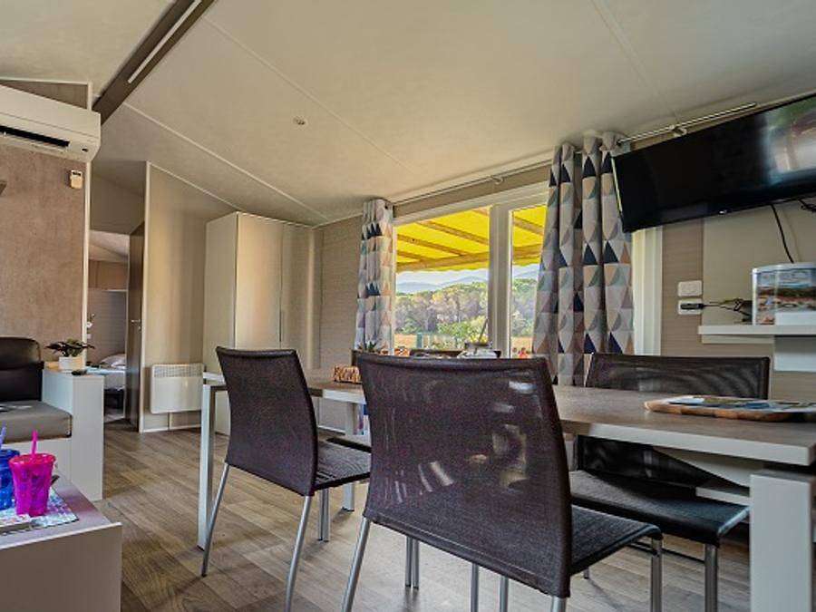 Camping des Albères - Mobilheim 6 personen - Trio Premium Jacuzzi in Laroque-des-Albères, Céret und Umgebung