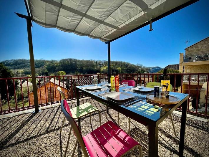 Maison de vacances pour 4 personnes, avec vue et terrasse
