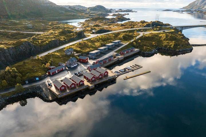 Chalet für 2 Personen, mit Terrasse auf den Lofoten
