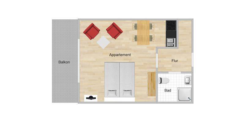 Ganzes Studio, Ferienwohnung am Wurmberg 2 in Braunlage, Harzvorland