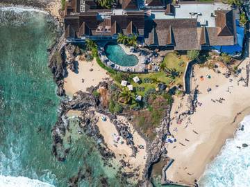 Hôtel pour 4 personnes, avec vue ainsi que piscine et jardin dans Plage de Boucan Canot