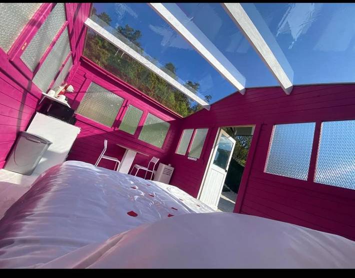 Chalet pour 2 personnes, avec Jacuzzi ainsi que Terrasse et Vue