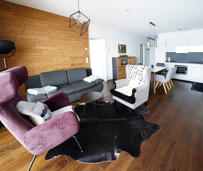 Ferienwohnung für 5 Personen, mit Garten und Balkon im Bregenzerwald