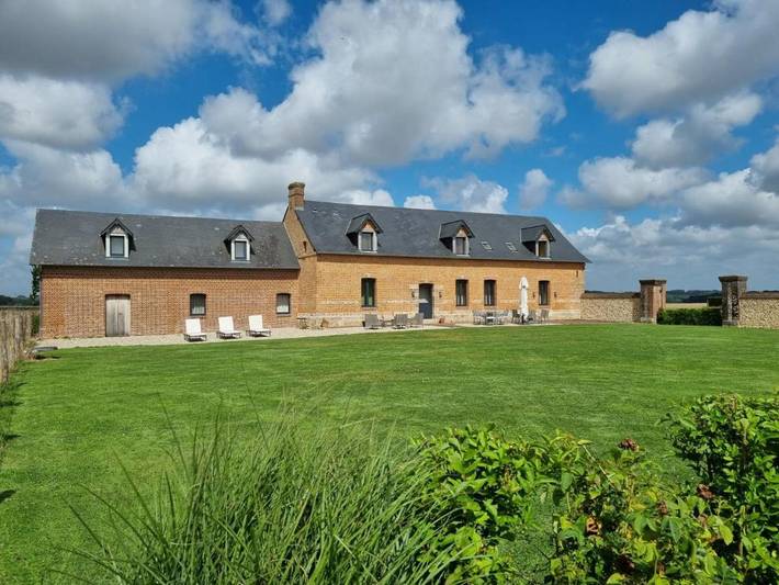 Ferienhaus für 12 Personen, mit Terrasse und Garten sowie Ausblick in Doudeville