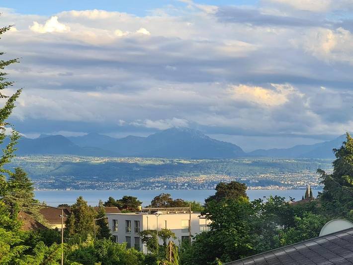 Appartement de vacances pour 4 personnes, avec Terrasse et Jardin ainsi que Vue sur le lac et Vue