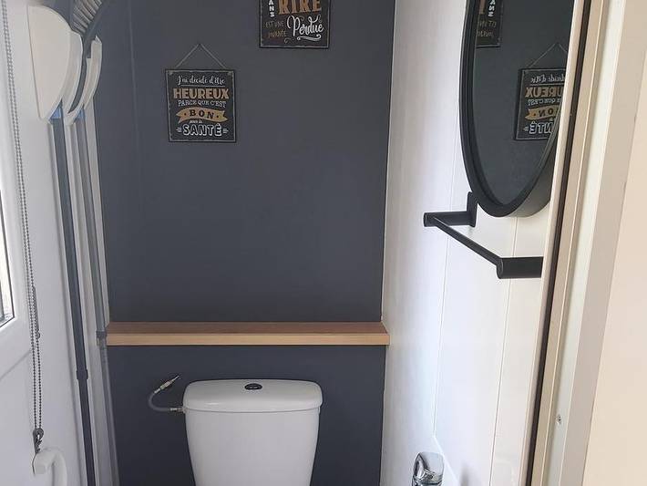 Camping Le Nizour - Mobilheim 4 personen - Chenille - 2 Schlafzimmer in Sireuil, Charente