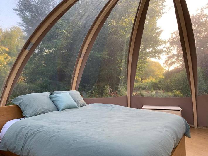 Tente pour 2 personnes, avec vue et jardin dans l' Eure - 4