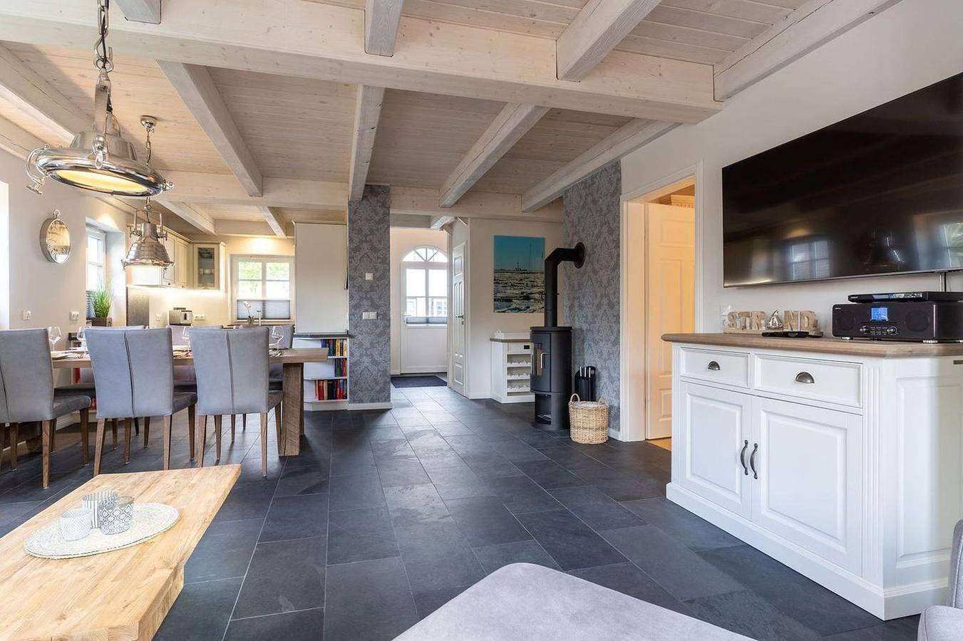 Ganze Ferienwohnung, Reetdachhaus Sandhus Steuerbord in St. Peter-Ording, Eiderstedt