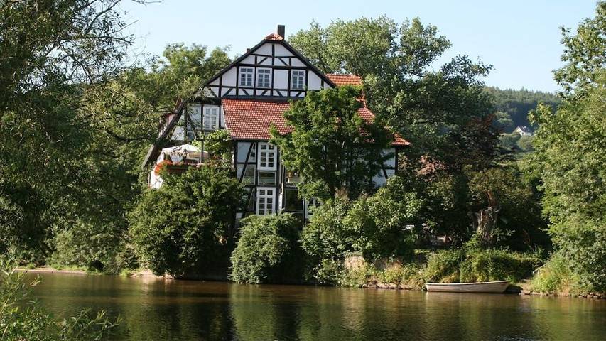 Ferienhaus für 5 Personen, mit Terrasse und Garten sowie Sauna in Morschen