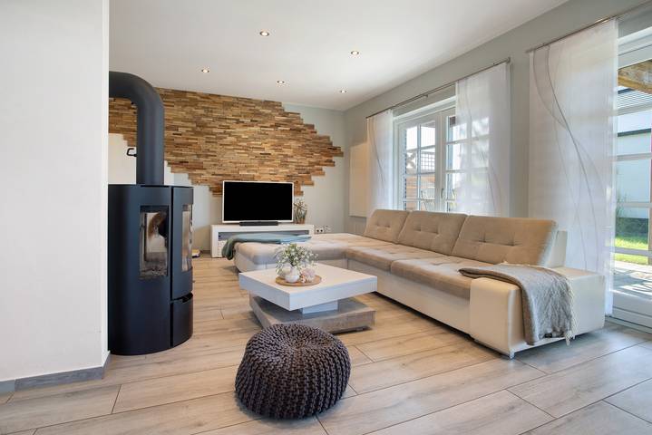 Ferienwohnung für 7 Personen, mit Garten und Sauna sowie Balkon, kinderfreundlich in Krummin - 3