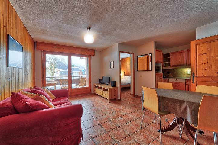 Gîte pour 4 personnes, avec balcon dans Gare De Chamonix Mont Blanc