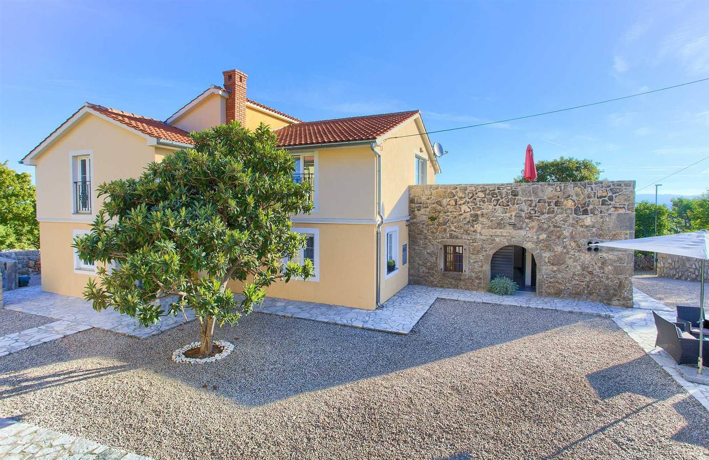 Villa Vrh mit privatem Pool in Krk Stadt, Krk