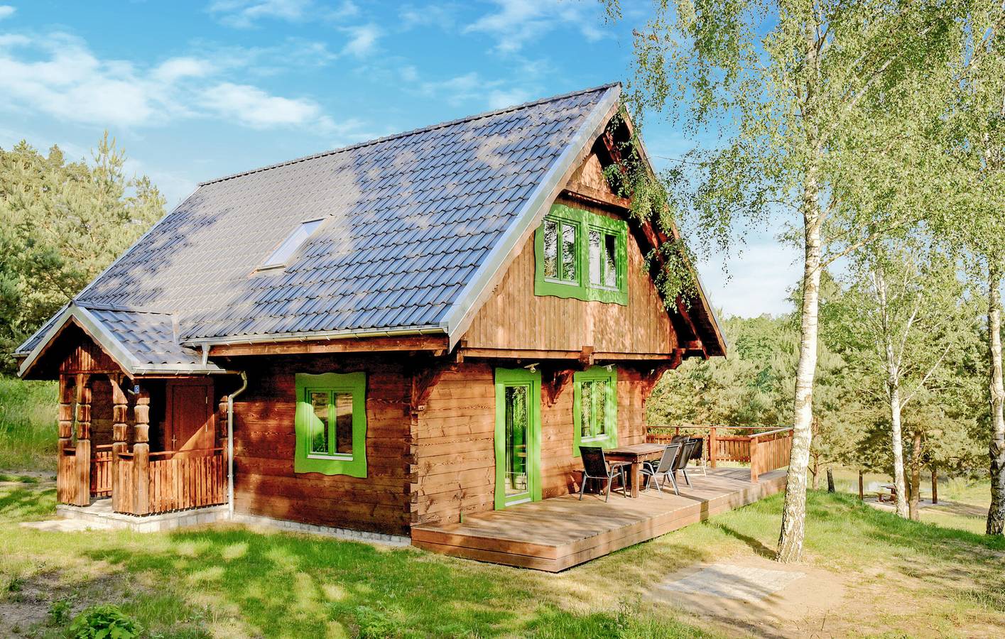 Casa de vacaciones para 5 personas con vistas al lago in Voivodato de Pomerania Occidental