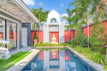 Villa pour 4 personnes, avec piscine ainsi que terrasse et jardin à Pattaya