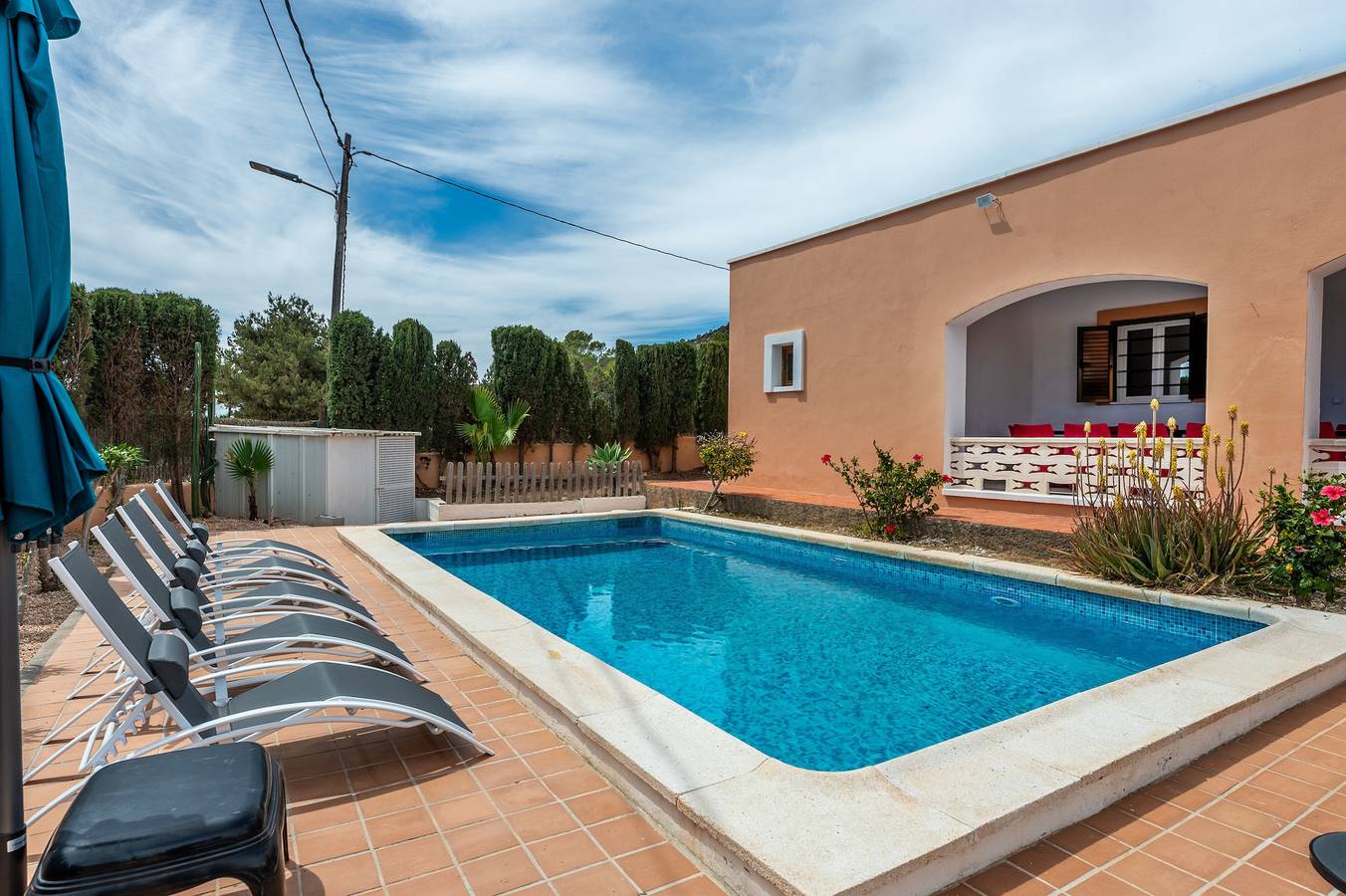 Villa 'Can Pep Ramon 2' mit privatem Pool, Wlan und Klimaanlage in Es Codolar, Sant Josep de sa Talaia