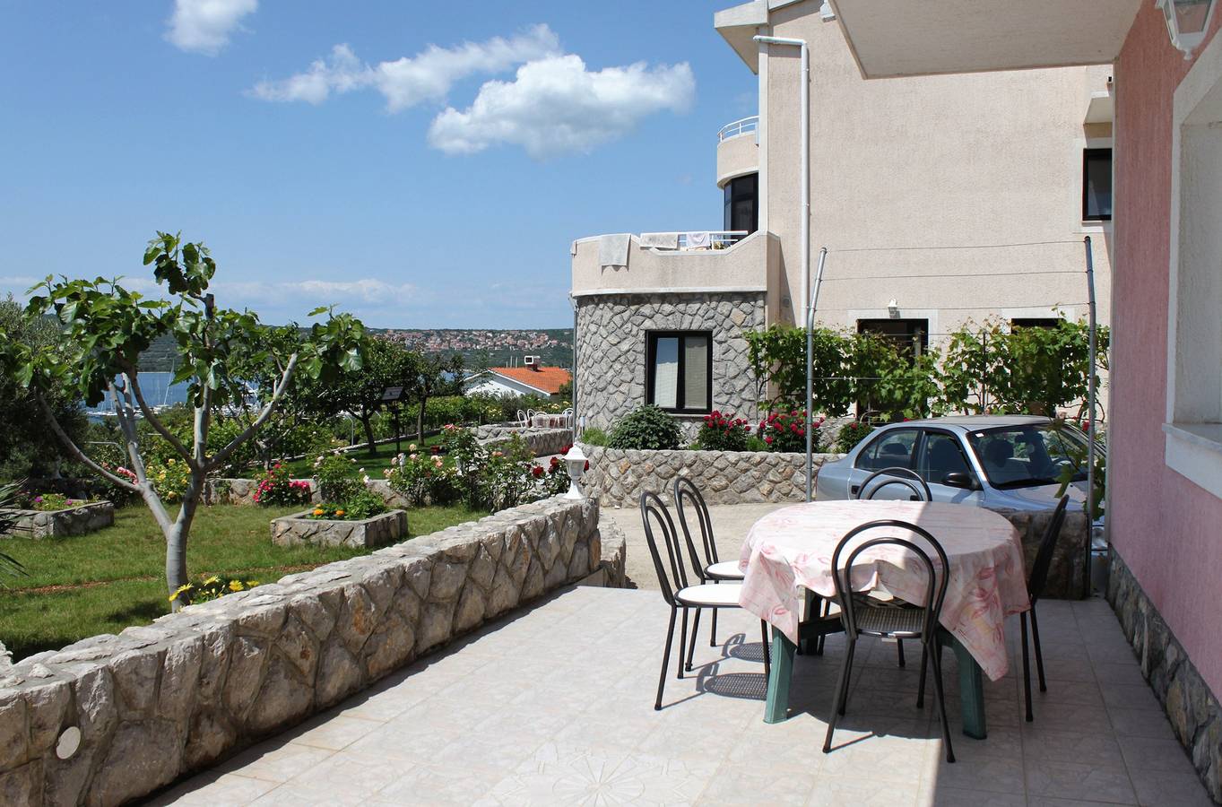 Appartamento intero, Appartamento di due stanze con terrazzo e vista mare Ponte - Punat, Veglia - Krk A-5343-c in Ponte Croazia, Krk (Croazia)
