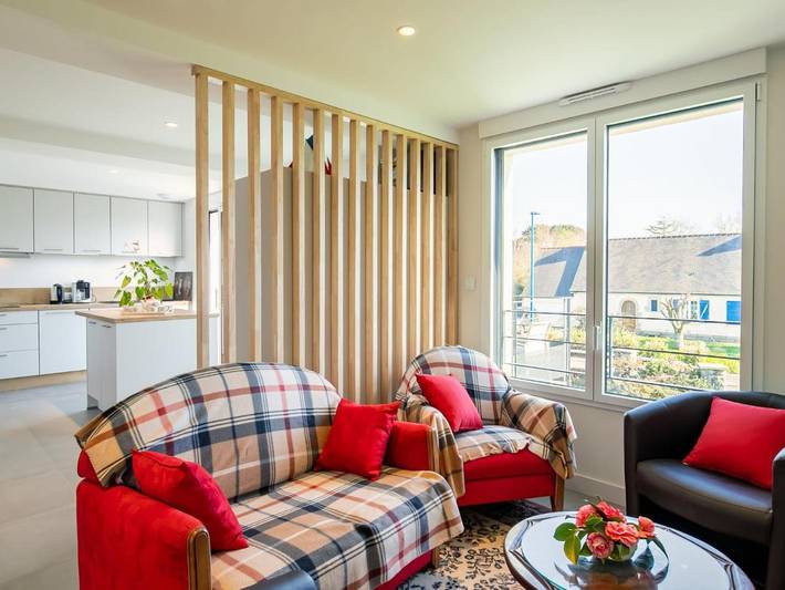 Appartement de vacances pour 4 personnes, avec jardin et balcon