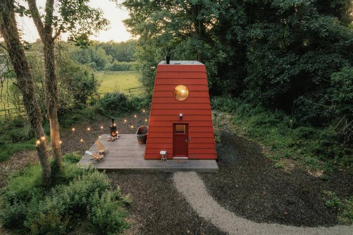 Chalet pour 2 personnes, avec Terrasse et Jardin ainsi que Sauna et Vue dans Mullingar