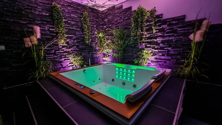 Gîte pour 2 personnes, avec sauna et jacuzzi à Gray