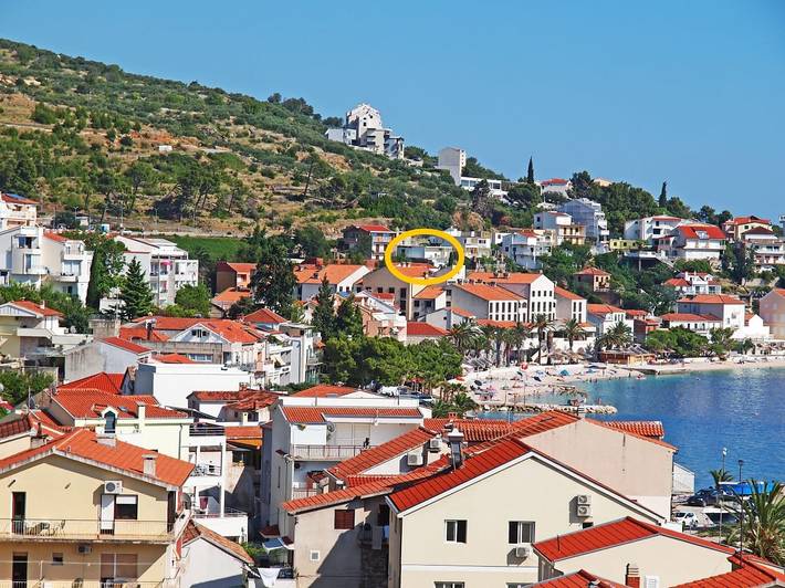 Apartamento entero, Apartamento-estudio con una terraza Podgora, Makarska As-23678-a in Podgora, Rivera de Makarska
