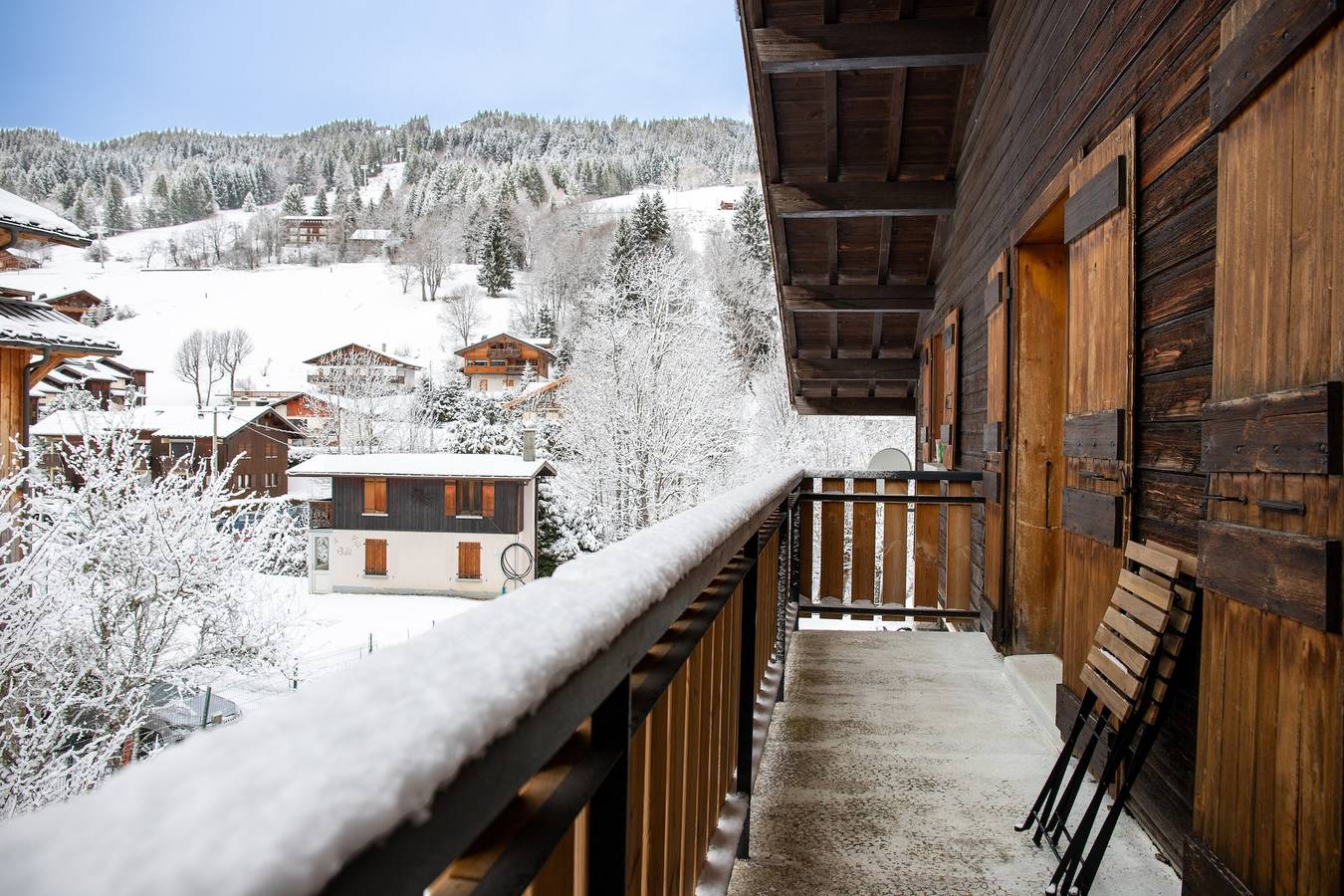 Studio entier, Studio 3 personnes Chalet Tournier avec jardin partagé et balcon, vue montagne in Les Gets, Les Portes du Soleil