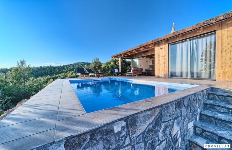 Ferienhaus für 4 Personen, mit Meerblick in Jezera