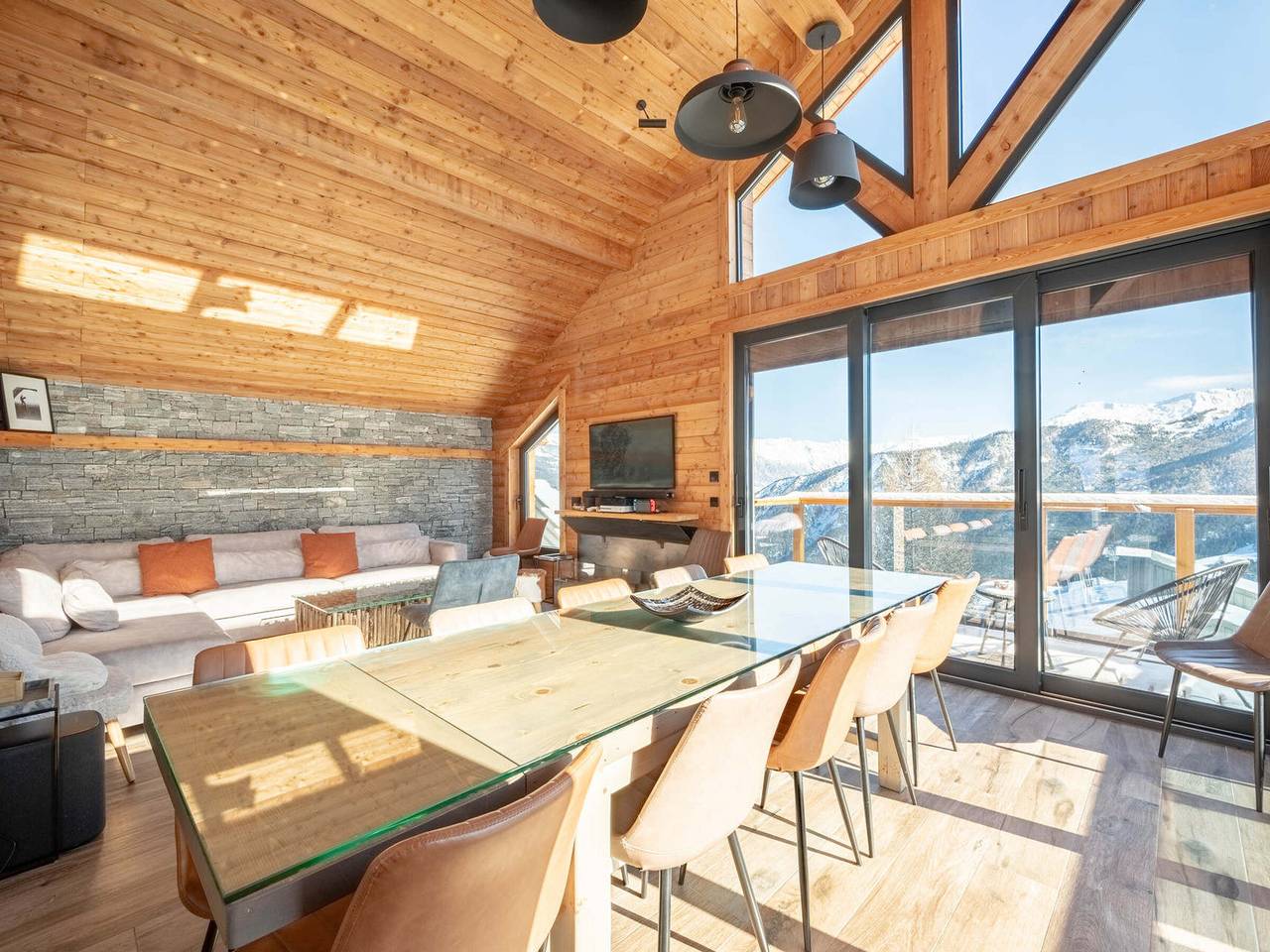 Chalet Lumière : magnifique chalet prestige, 16 personnes, lits faits à l'arrivée, proche de la télécabine, à Pra Loup in Pra-Loup (station De Ski), Pra-Loup