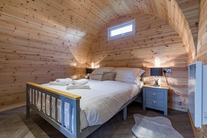 Blockhütte für 3 Personen mit Terrasse in Staffordshire