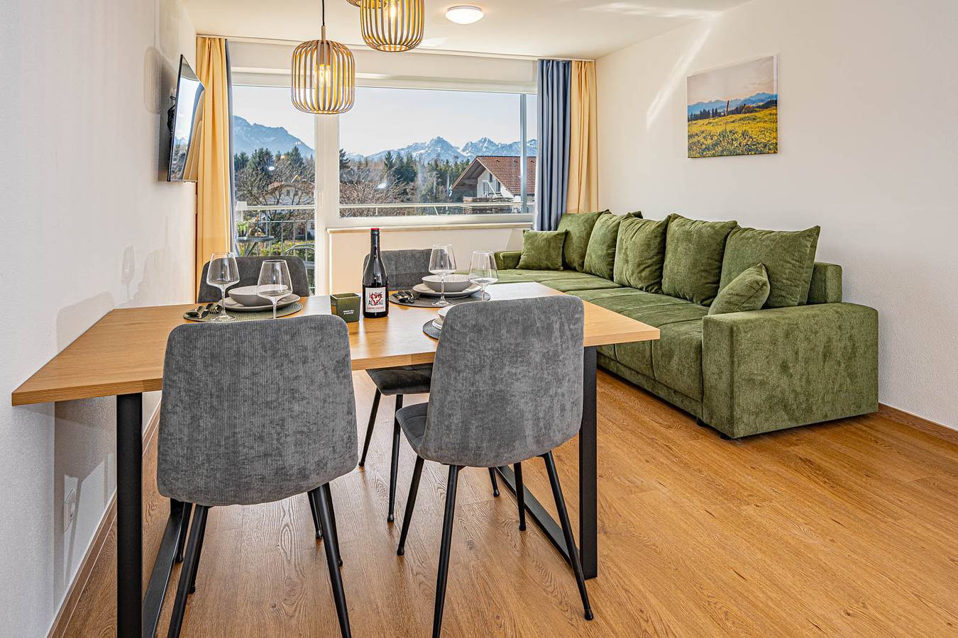 Ganze Ferienwohnung, Apartment Alpenblick 9, Bergblick Pur im Allgäu in Halblech, Bayerisch Schwaben