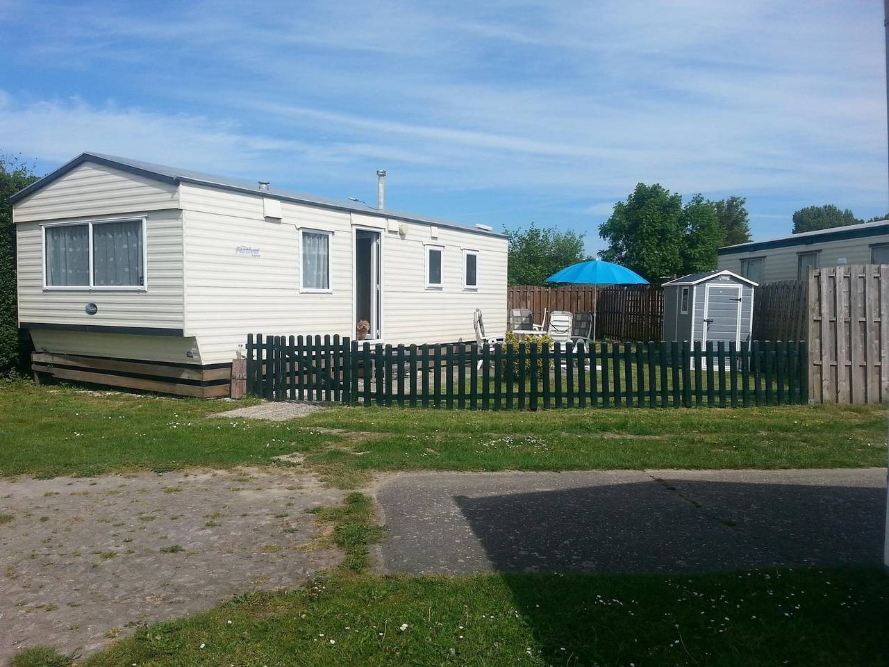 Vakantie Zeeland — Vz779 Stacaravan in Wemeldinge in Niederländische Nordsee