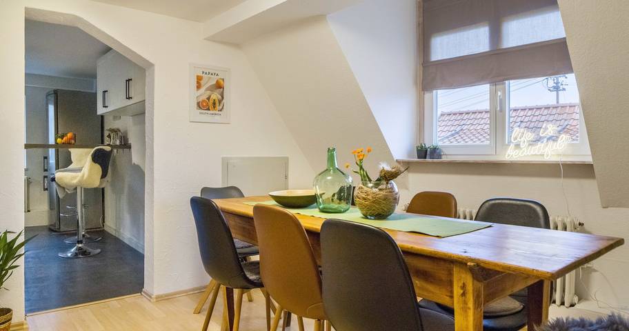 Ferienwohnung für 6 Personen, mit Garten