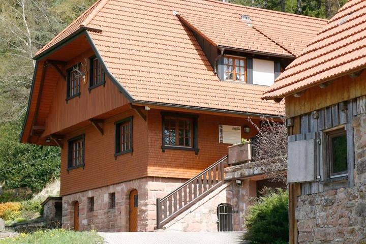 Ferienwohnung für 2 Personen, mit Terrasse und Garten sowie Ausblick in Oberwolfach