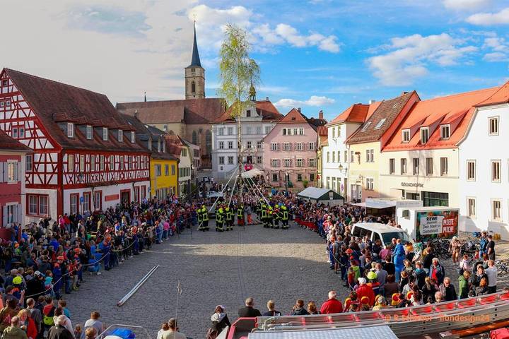 Ferienwohnung für 6 Personen, mit Terrasse und Garten sowie Ausblick in Iphofen - 3