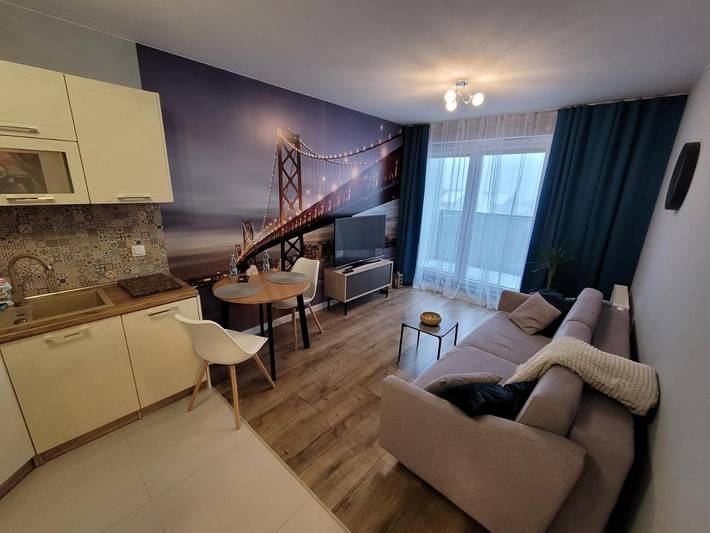 Apartament wakacyjny dla 4 osób, z Balkon i Widok w Gorzów Wielkopolski