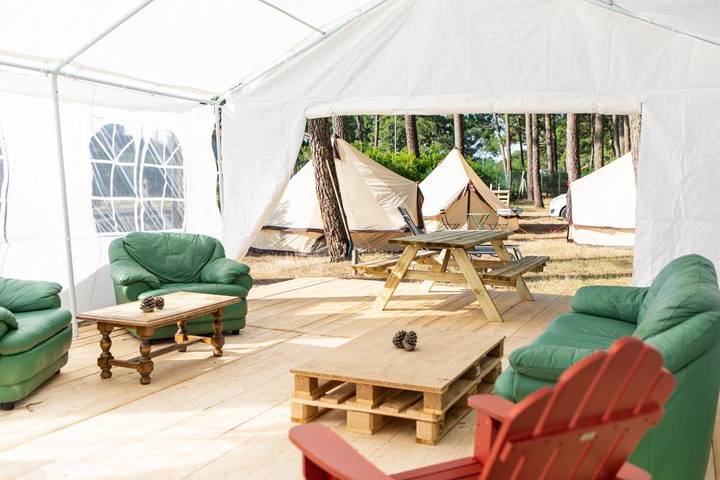 Camping pour 3 personnes à Biscarrosse