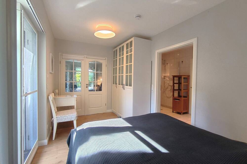 Inger: Modernes Ferienhaus mit Terrasse und Gartennutzung - Ferienhaus Inger in Tarp, Grünes Binnenland