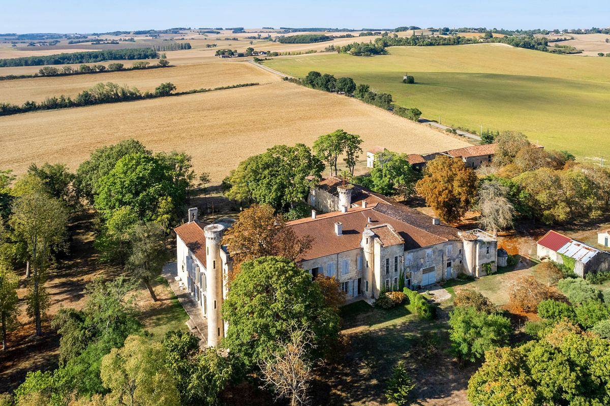 Château pour 20 personnes avec jardin in Lamothe-Goas, Gers