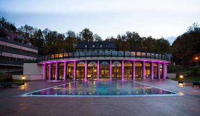 Hôtel pour 2 personnes, avec terrasse et jacuzzi ainsi que piscine et sauna, animaux acceptés à Soultz-Haut-Rhin