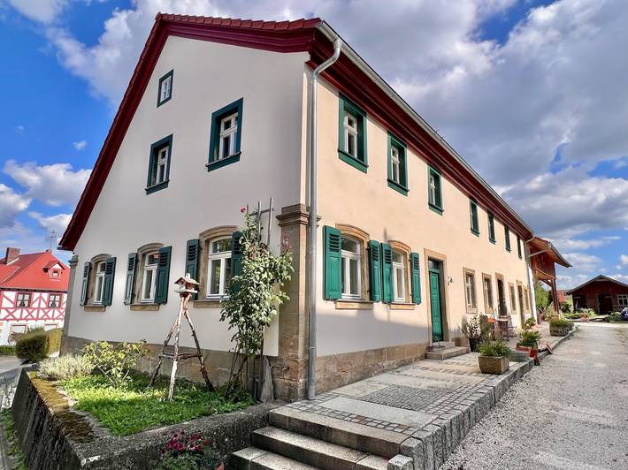 Ferienwohnung für 2 Personen, mit Balkon und Balkon/Terrasse sowie Terrasse und Garten in Landkreis Bamberg