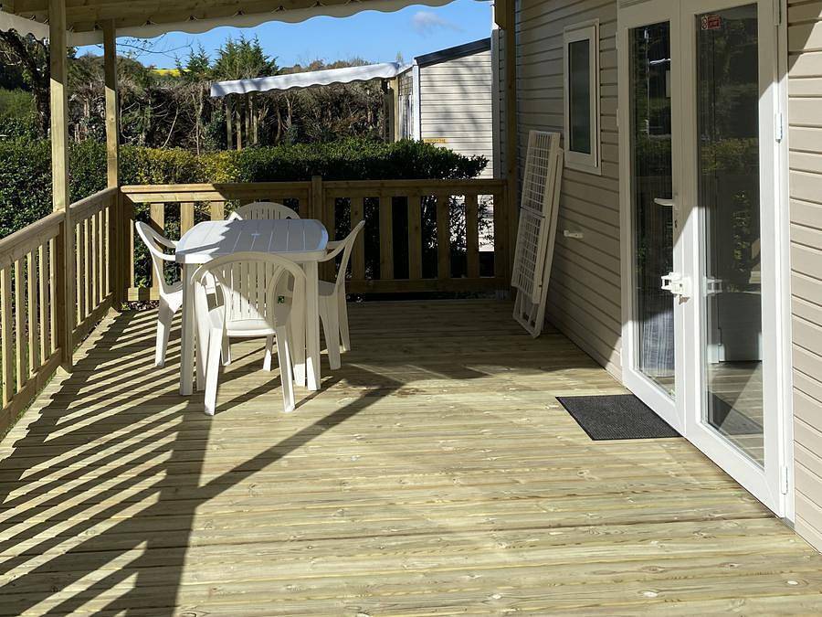 Camping Domaine de Kerelly - Mobilheim 4 personen - Flores Mh2 32 m² in Guégon, Pontivy und Umgebung