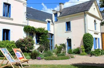 Chambre d’hôte pour 4 personnes, avec jardin à Rivarennes