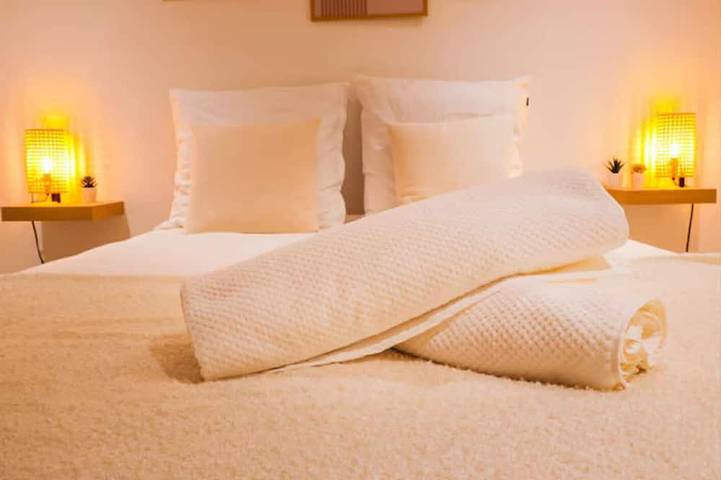 Ganze Wohnung, Air-conditioned cocooning room and terrace 5-minute walk from town center in Valence, Valence und Umgebung