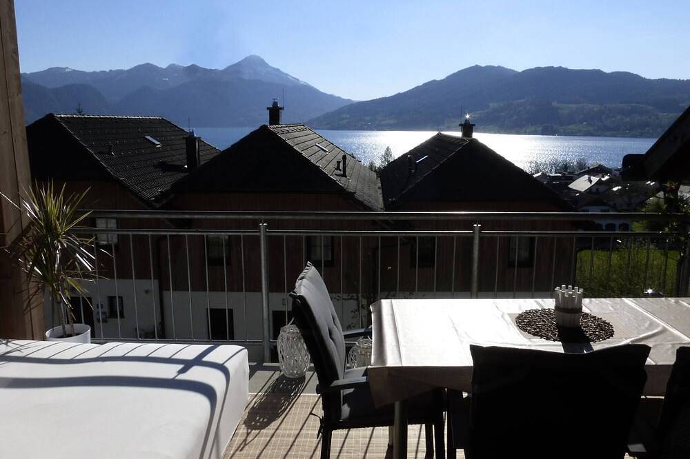 Ganze Wohnung, Traumhaft schöne Wohnung mit See- und Gebirgsblick in Salzkammergut-Berge, Steinbach am Attersee