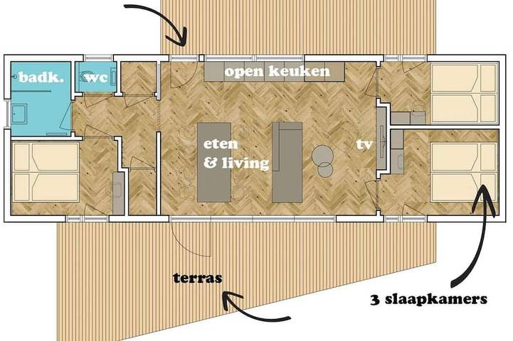 Groot vakantiehuis met zwembad, 5 minuten van het strand in Groede, Zeeuwse Kust