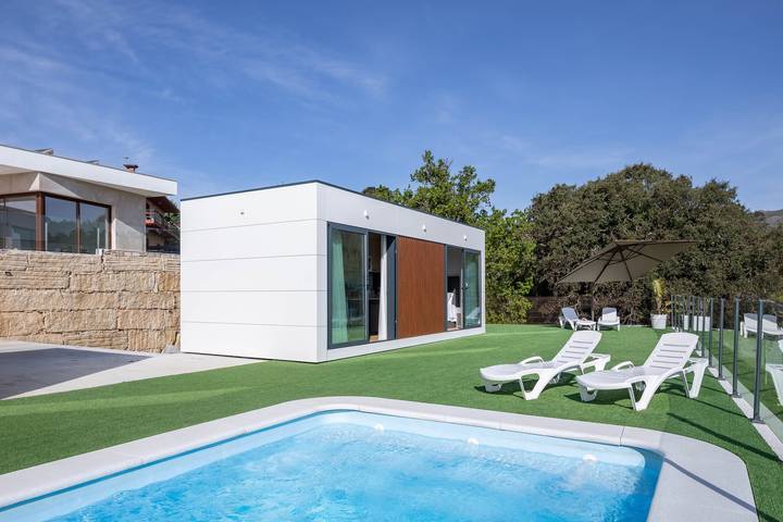 Apartamento para 4 personas, con Jardín en Rias Baixas