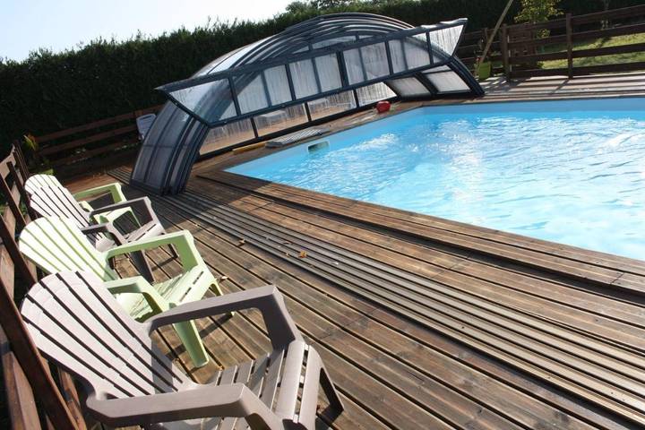 Location de vacances pour 3 personnes, avec piscine ainsi que jacuzzi et jardin, animaux acceptés à Huisnes-sur-Mer - 2
