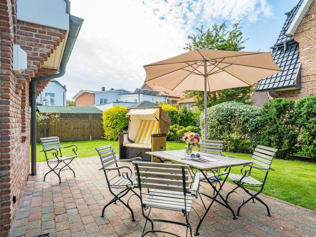 Ganze Ferienwohnung, Hannah - 4-Zimmer-Ferienwohnung für max. 5 Personen mit Terrasse u Strandkorb (saisonal). in Westerland, Sylt (Gemeinde)