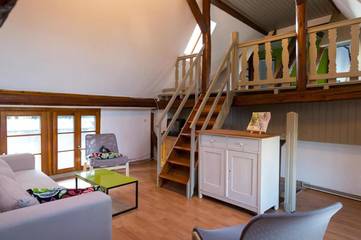 Gîte pour 4 personnes, avec jardin et vue à Pfettisheim