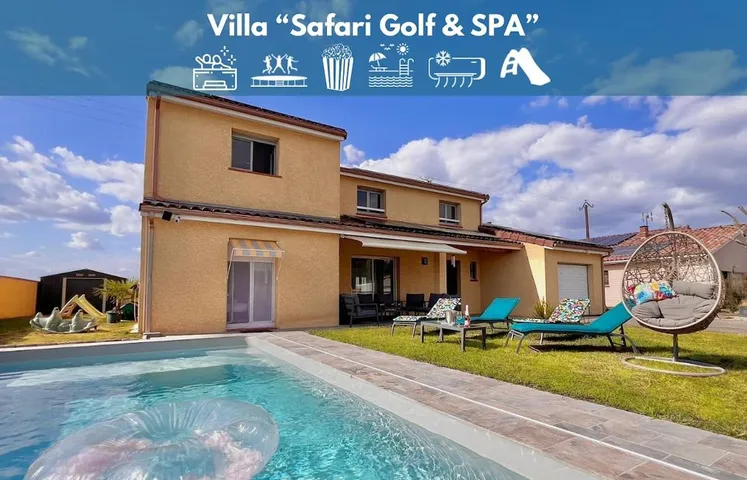 Villa pour 12 personnes, avec jardin ainsi que jacuzzi et piscine, adapté aux familles - 1